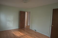 Bedroom 1: view towards hall and bath